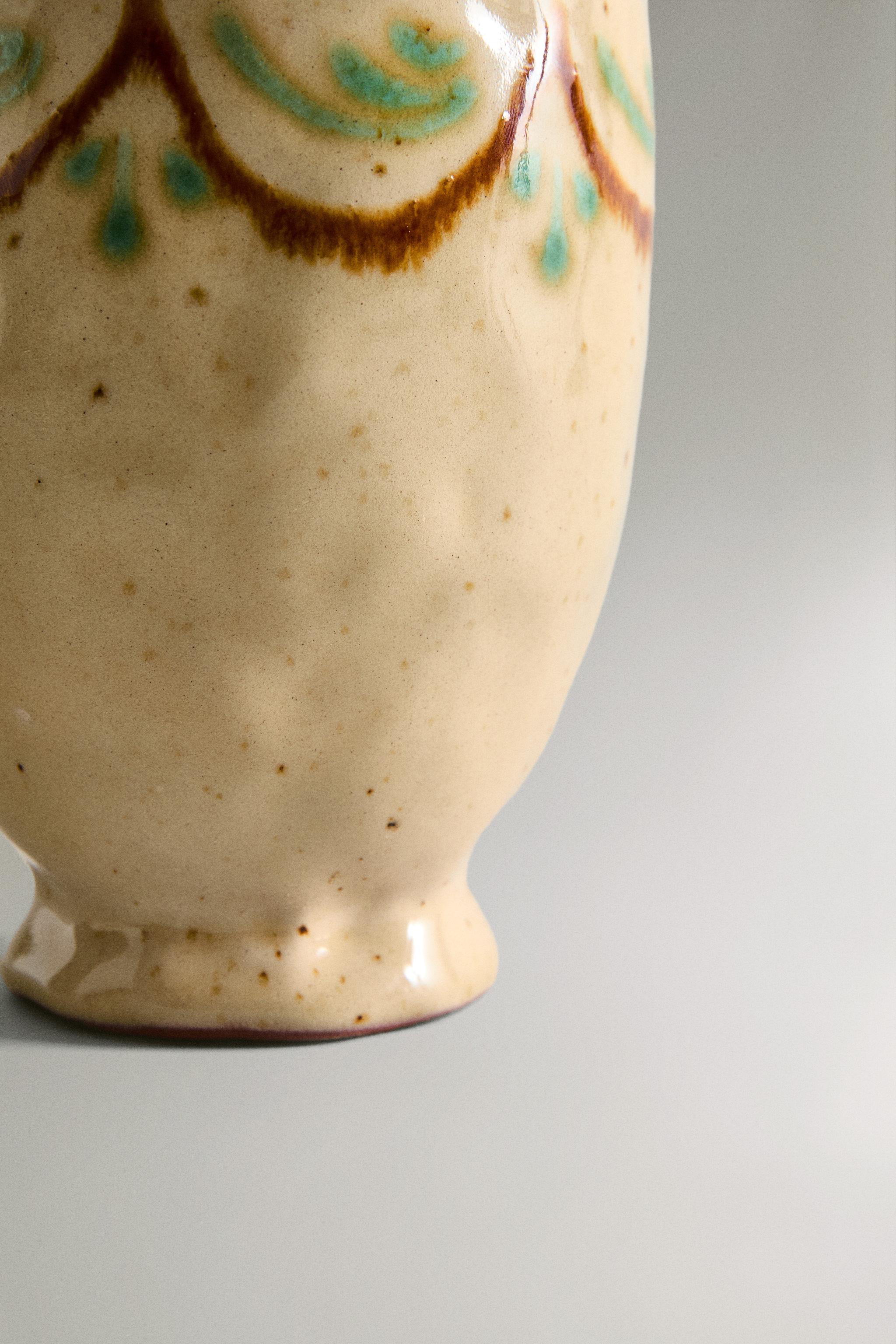 DISTRIBUTEUR SAVON CÉRAMIQUE PEINTE